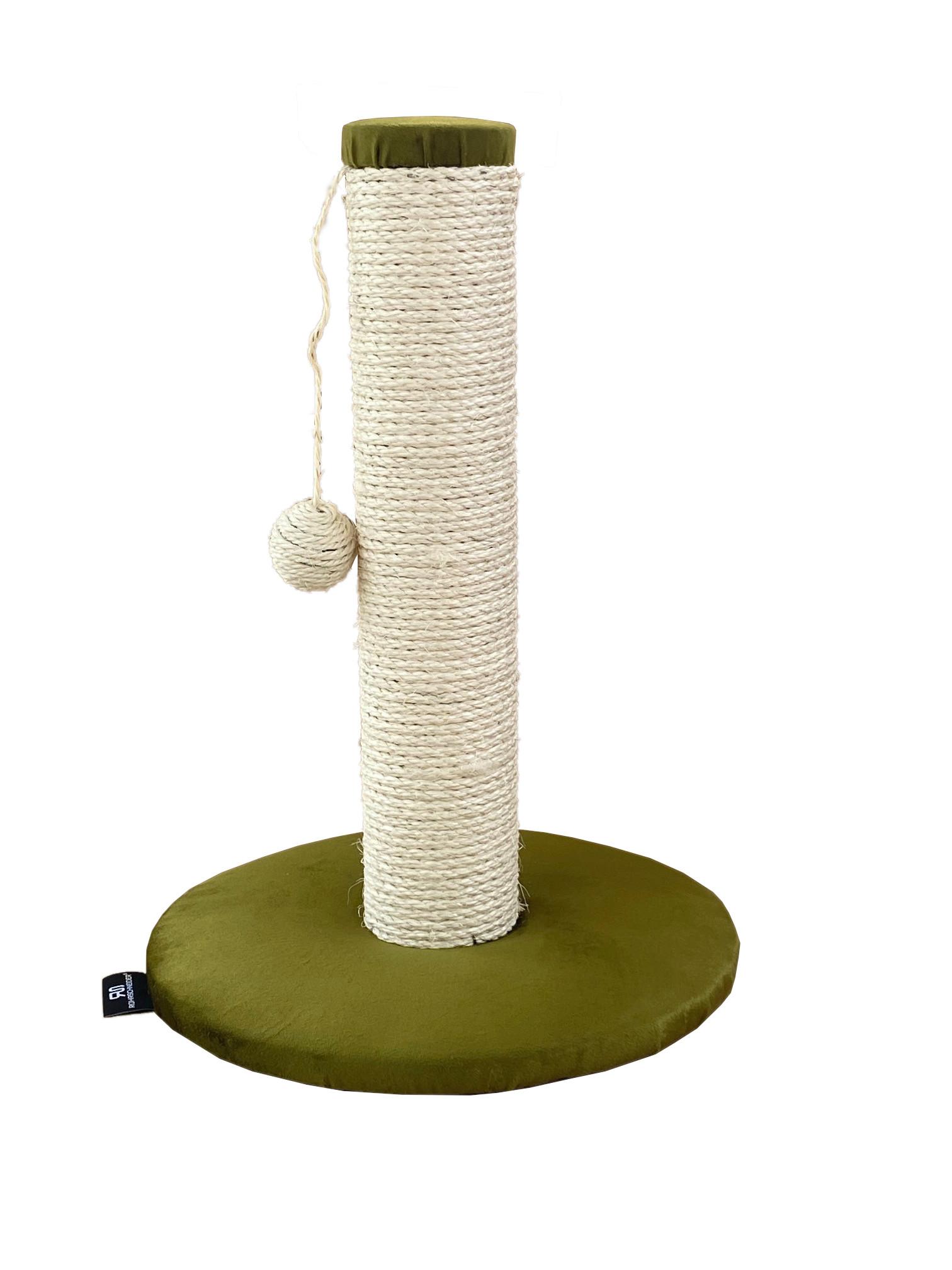 Kratzbaum Luna Olivgrün L: 30 Cm - Olivgrün, Holzwerkstoff/Textil (30/30/45cm)