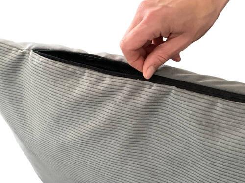 Hundebett Milow Grau L: 70 cm - Grau, KONVENTIONELL, Textil (70/49/15cm)
