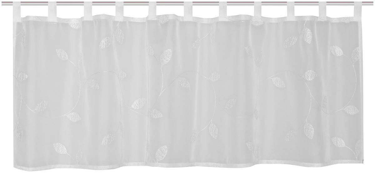 Kurzgardine Shary - Weiß, MODERN, Textil (145/45cm) - Luca Bessoni