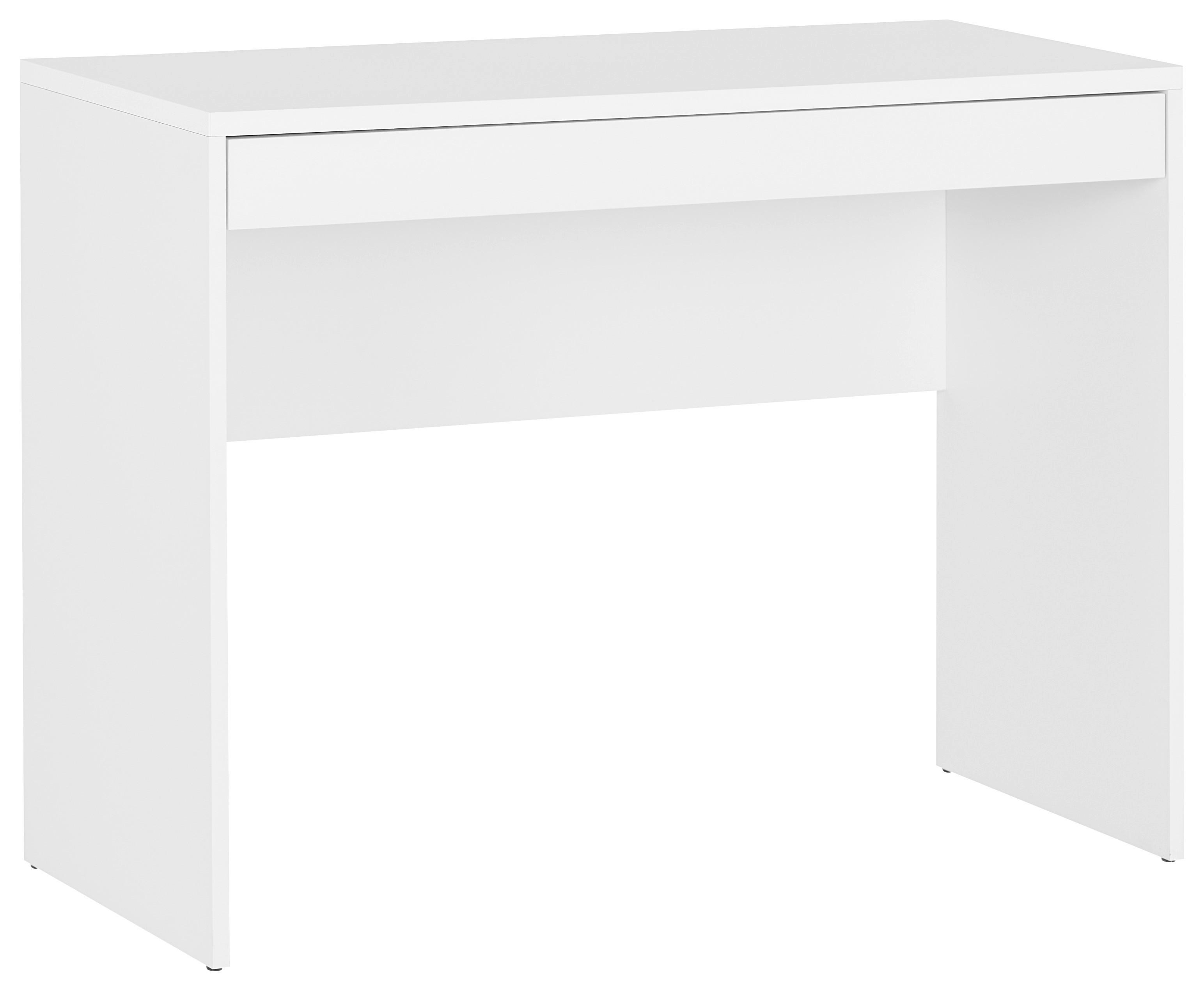Schminktisch Sandy Weiß B: 100 Cm Mit Lade - Weiß, MODERN, Holzwerkstoff (100/76/45cm)