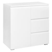 Kommode 80cm Image, Weiß - Weiß, KONVENTIONELL, Holzwerkstoff (80/80/40cm) - Livetastic