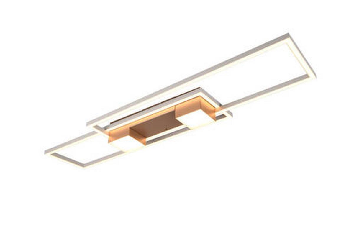 LED-Deckenleuchte 647710465 Albany - Braun/Grau, Design, Metall (100/28/8cm) - Trio Leuchten