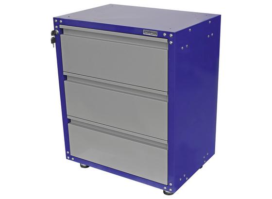 Werkstattschrank 3 Laden 67cm Grau/blau - Blau/Grau, KONVENTIONELL, Metall (67/84,5/46,5cm) - Erba Werkstattschrank 3 Laden 67cm Grau/blau - Blau/Grau, KONVENTIONELL, Metall (67/84,5/46,5cm) - Erba