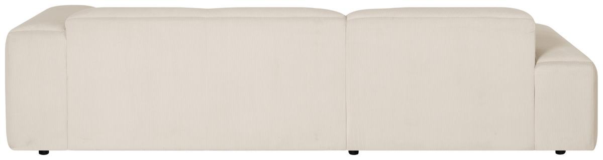 Ecksofa Hannah Creme 200x304 Cm - Creme/Schwarz, Design, Textil (200/304cm) - MID.YOU