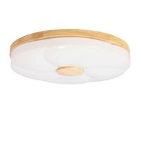 LED-DECKENLEUCHTE 13-24947 FIORINO - Eichefarben/Weiß, Natur, Kunststoff/Metall (39/39/7.5cm)