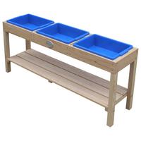 Sand- Und Wassertisch A060.080.00 - Blau/Braun, KONVENTIONELL, Holz/Kunststoff (124/50/27cm) - Ambia Garden