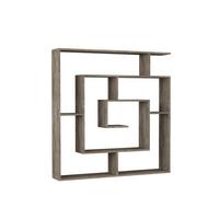 Bücherwand Labirent Eiche Dunkel B: 125 cm - Eiche dunkel, Design, Holzwerkstoff (125/129/22cm) - Livetastic