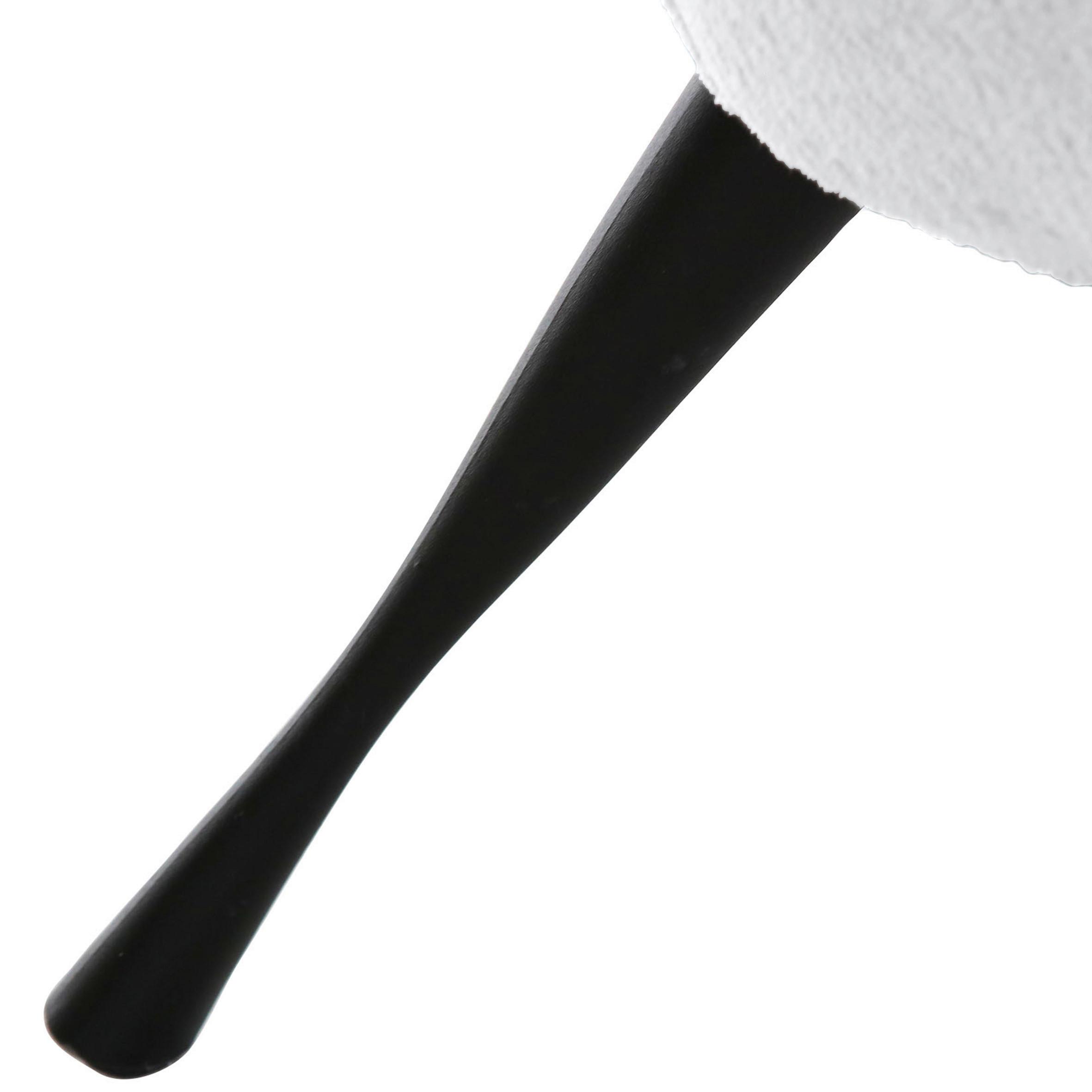 Ohrensessel Lorris - Schwarz/Weiß, KONVENTIONELL, Textil (83/110/92cm) - MID.YOU