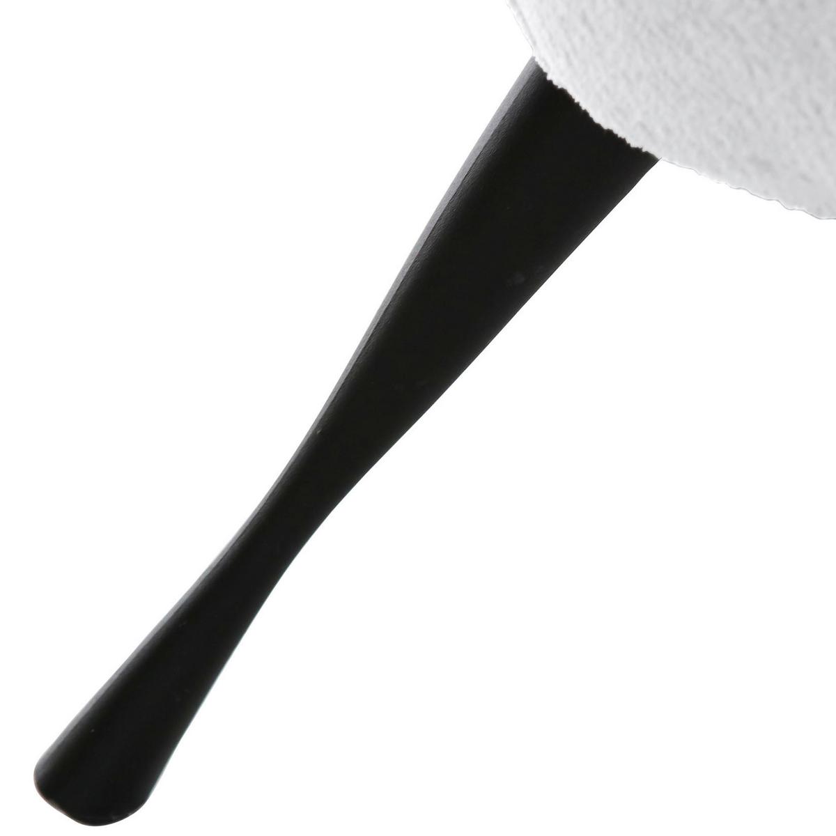 Ohrensessel Lorris - Schwarz/Weiß, KONVENTIONELL, Textil (83/110/92cm) - MID.YOU