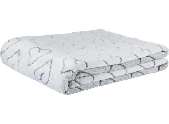 Deka Herz - šedá, textil (150/200cm) - MÖMAX modern living Deka Herz - šedá, textil (150/200cm) - MÖMAX modern living
