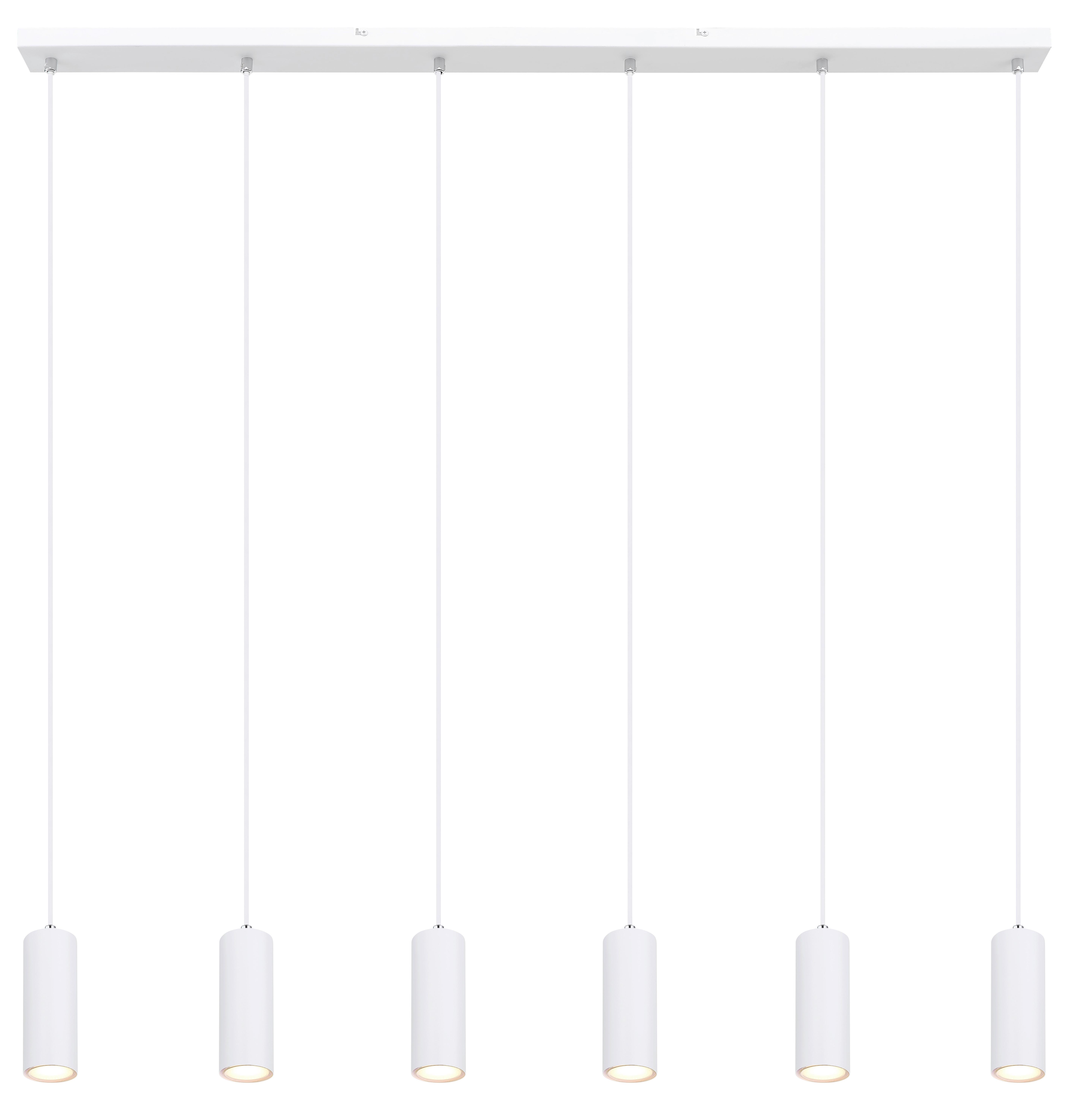Hängeleuchte Witmo2 - Weiß, KONVENTIONELL, Metall (115/6/120cm)
