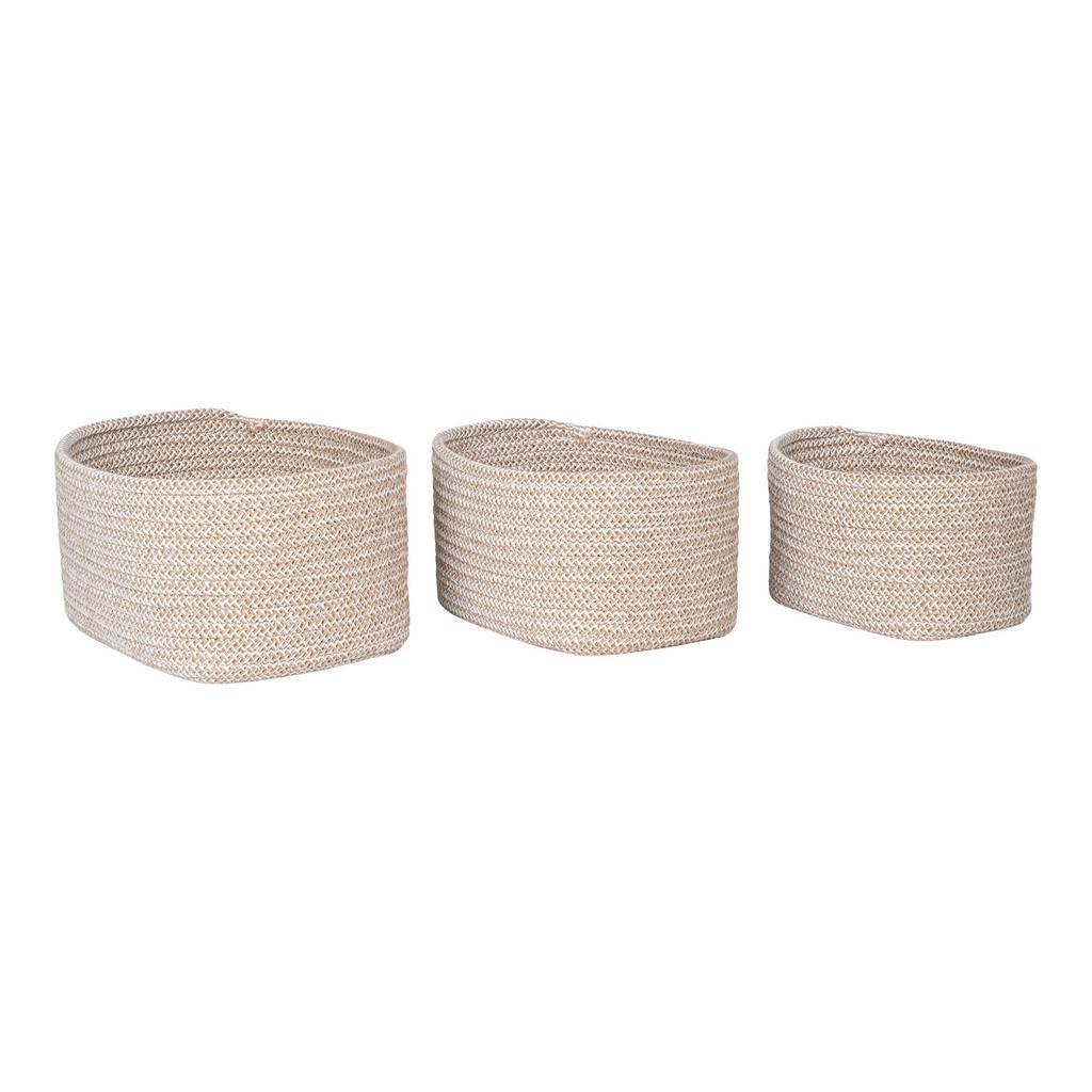 Korbset Beige 3 -Teilig.