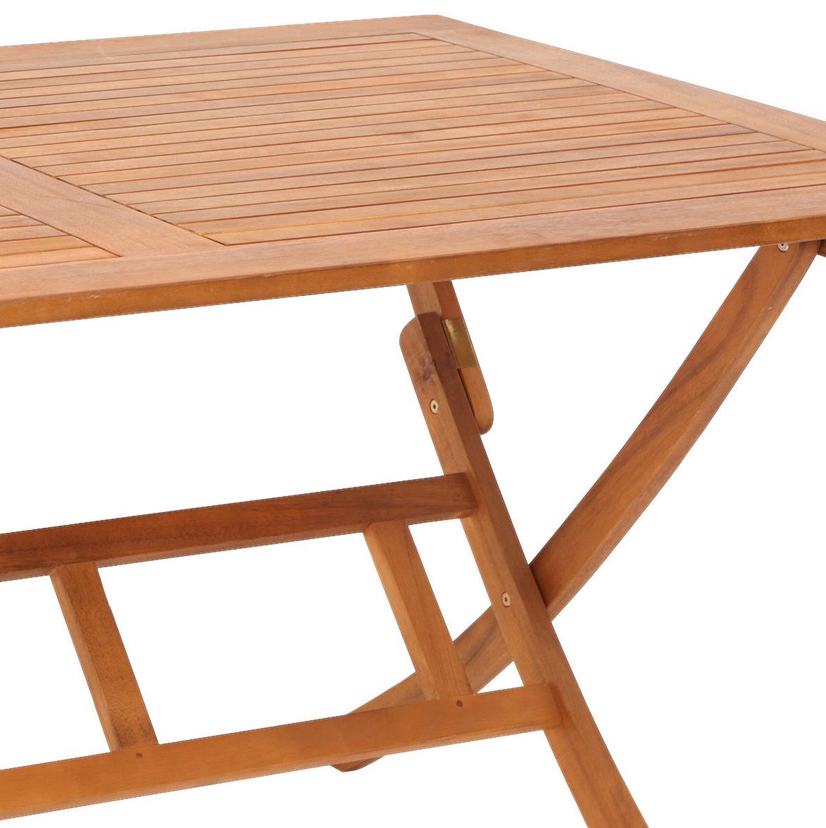 Gartentisch Klappbar Eukalyptusholz L: 160 cm - Naturfarben, KONVENTIONELL, Holz (160/73/90cm) - Gardenson