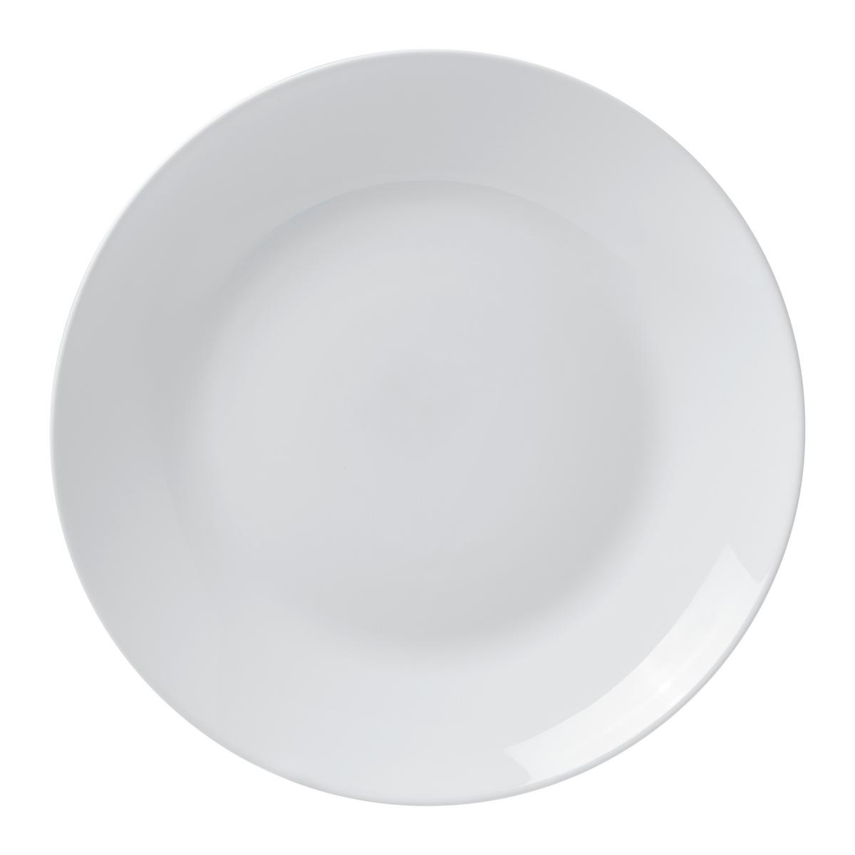 Plytký tanier GITTE -BASED- - biela, Basics, sklo (24,8/2,5cm) - Based