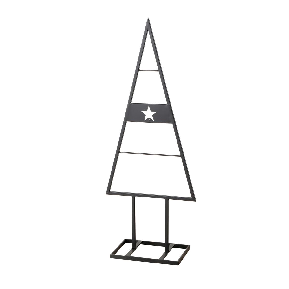 Dekorační stromek Výška: 101 cm - černá, Konvenční, kov (39/101/19cm) - Modern Living