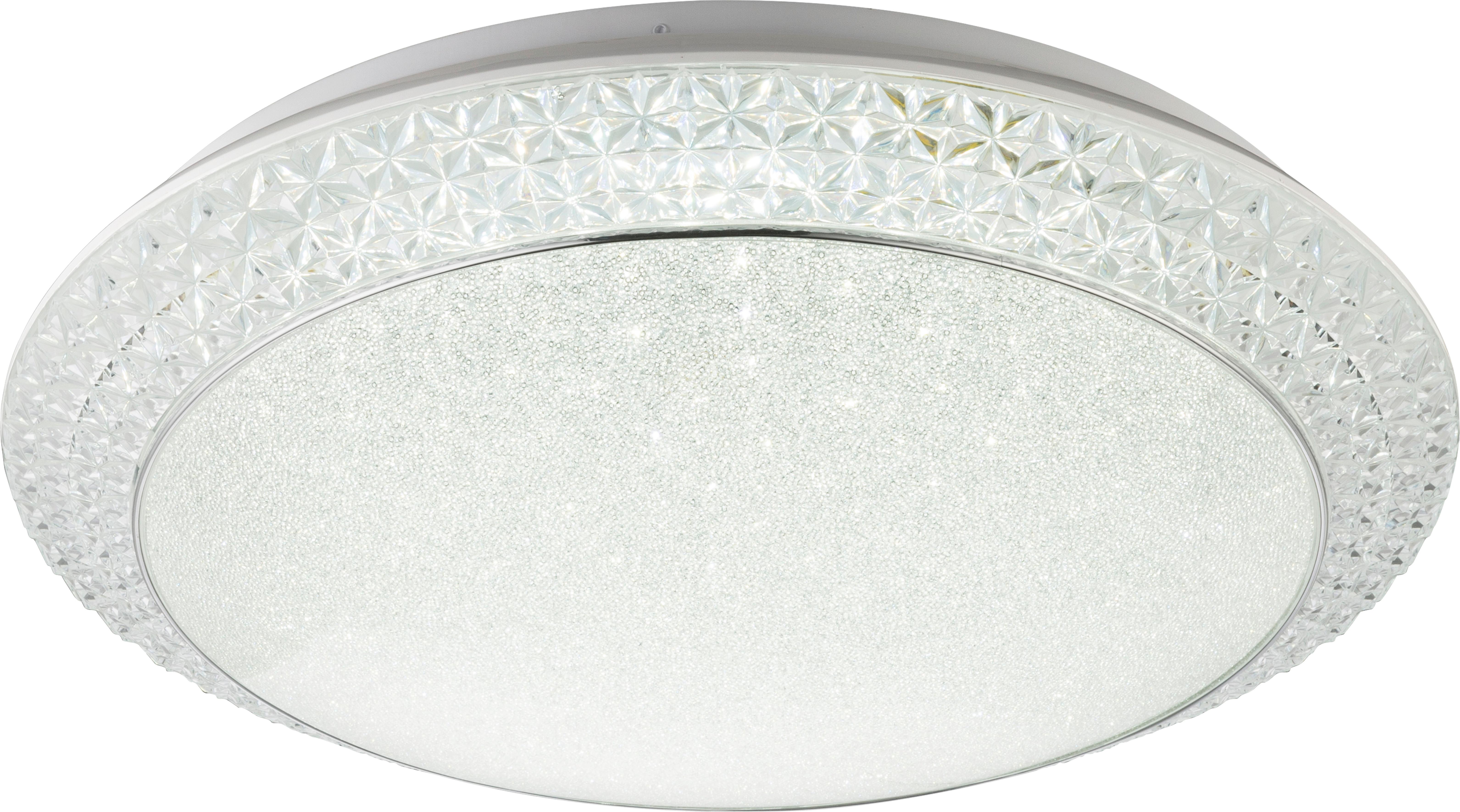 Led Mennyezeti Lámpa 41314-40 - fehér/átlátszó, Konventionell, műanyag/fém (51/12cm)