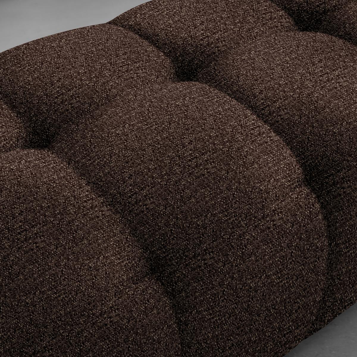 Taburet SOFI, hnědá - černá/hnědá, Moderní, textil (128/48/70cm) - Premium Living