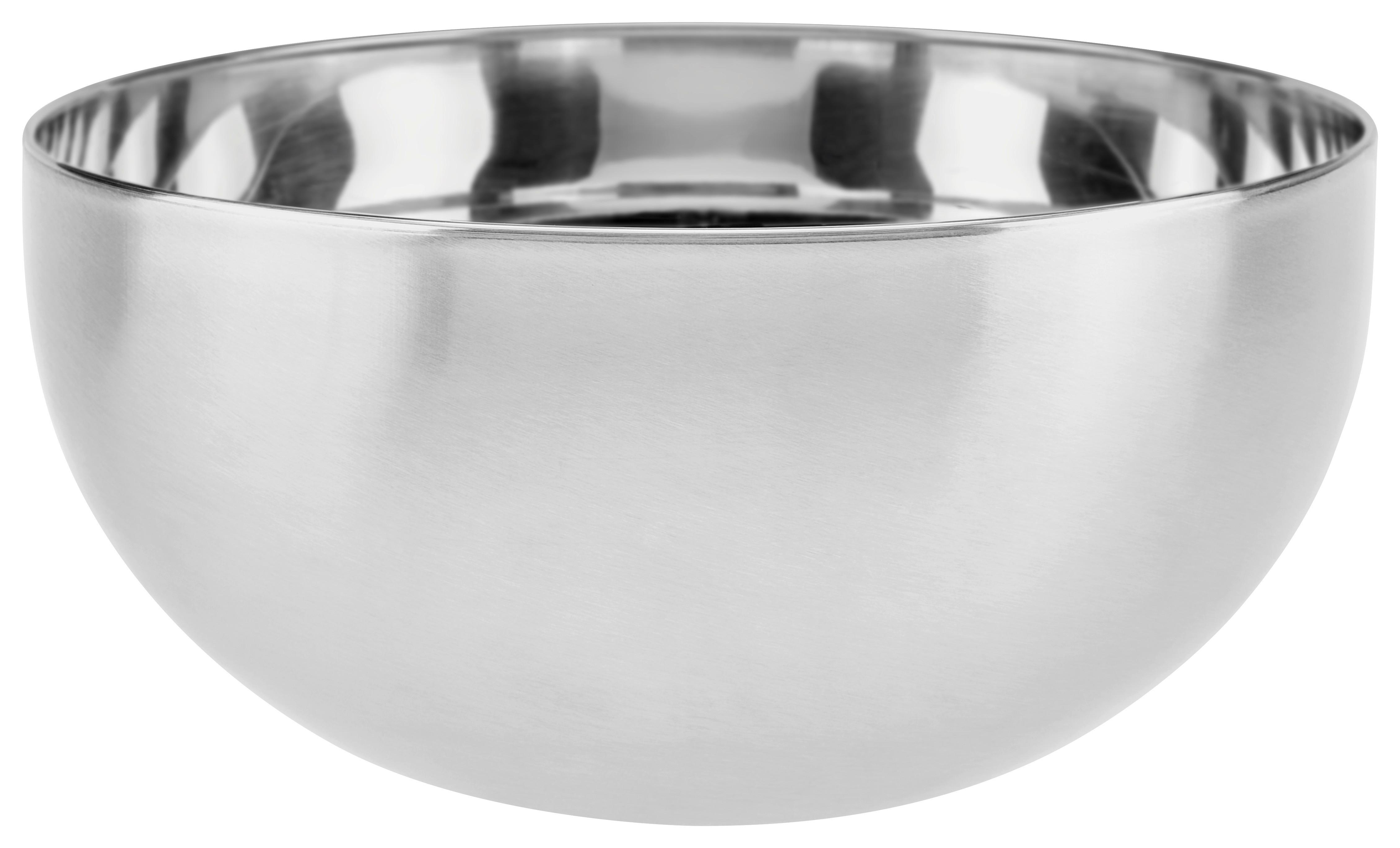 Edelstahlschüssel Enio DxH: 23,5x11,5 cm - Edelstahlfarben, MODERN, Metall (23,5/11,5cm) - Luca Bessoni