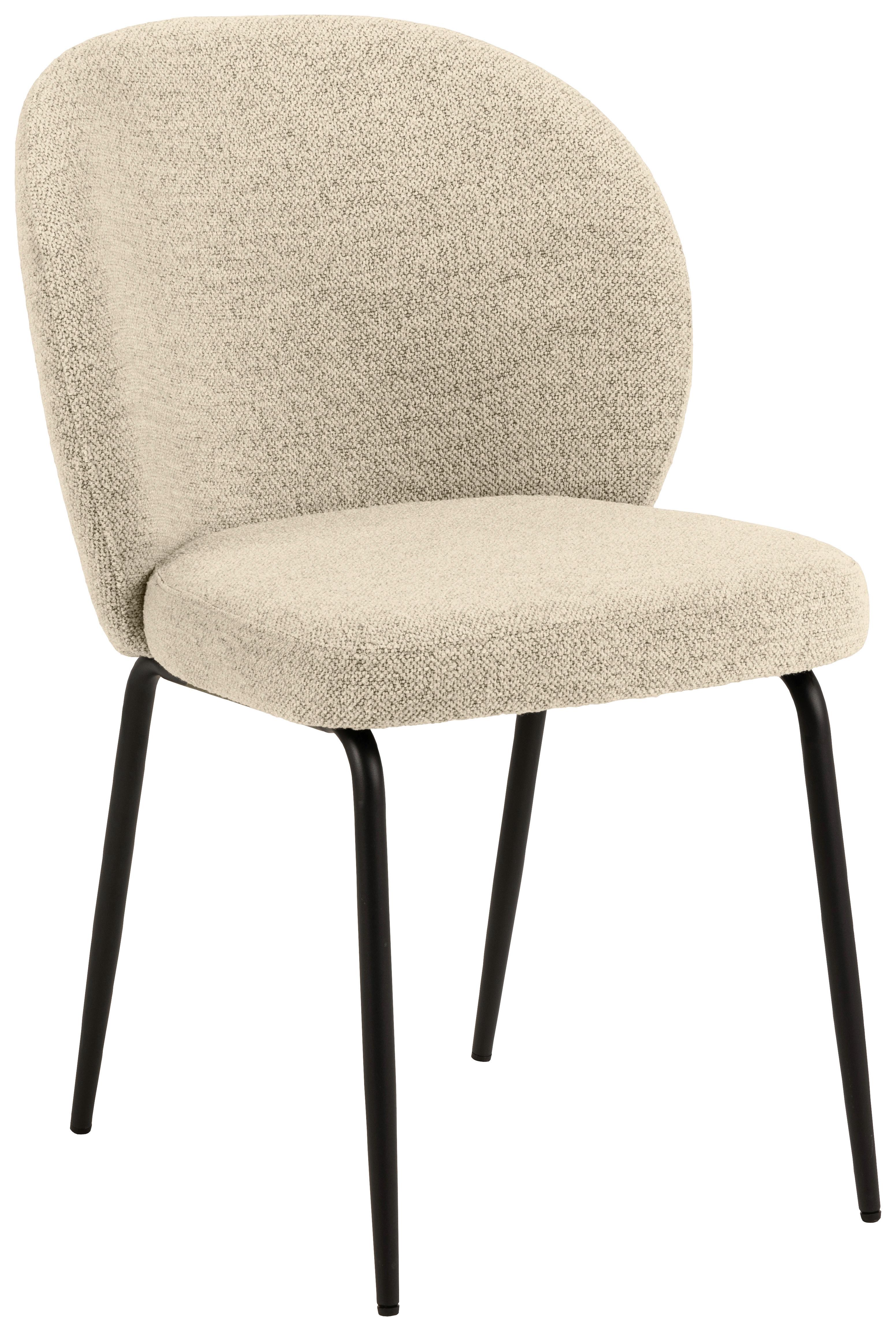 Stolička Patricia béžová - čierna/krémová, Modern, kov/textil (52/85/57,5cm) - MID.YOU