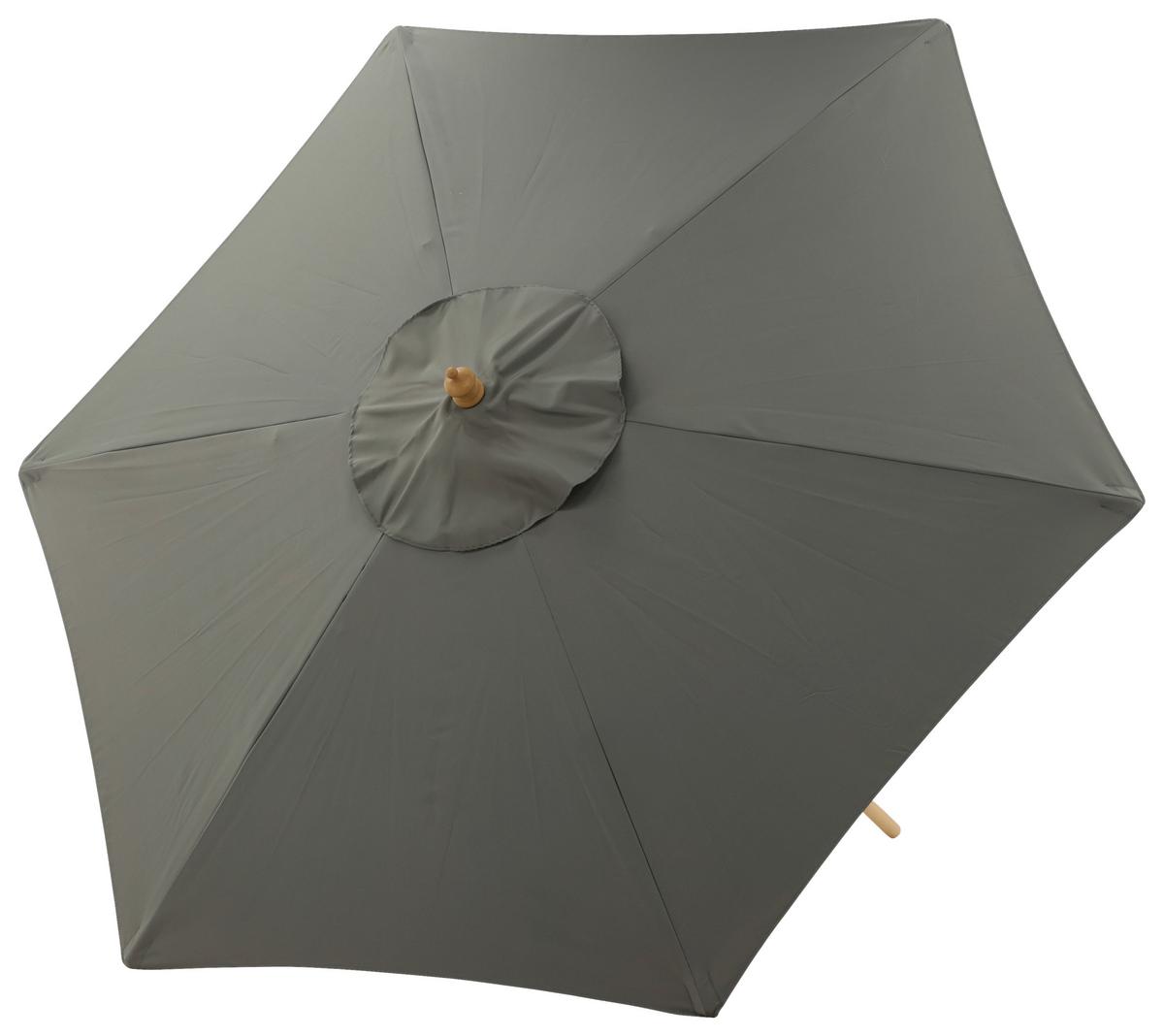 Sonnenschirm Corypho - Grau, KONVENTIONELL (250/232cm) - Gardenson