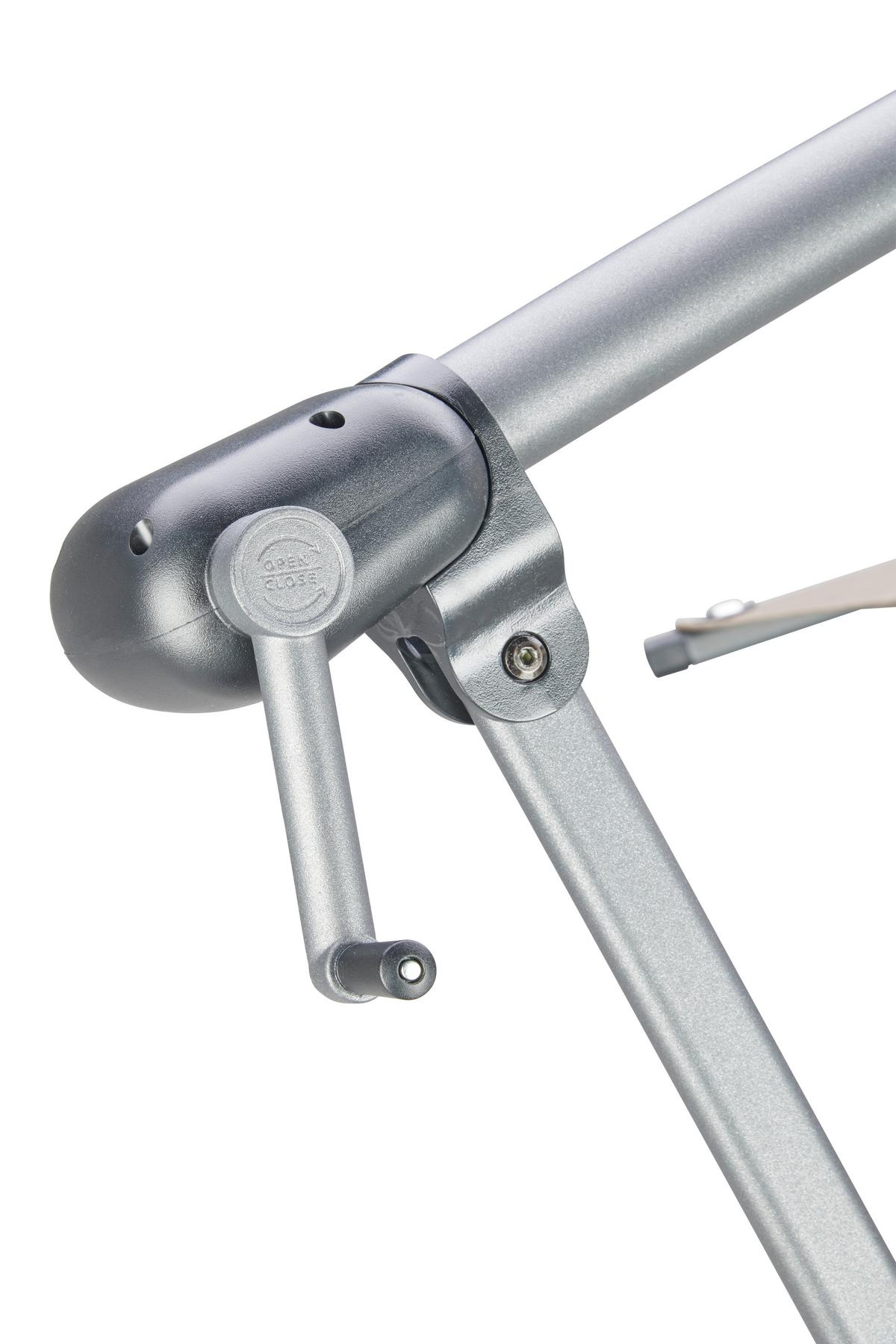 Ampelschirm Exellent Bht: 300x300x248 Cm Taupe - Taupe/Anthrazit, MODERN, Textil/Metall (300/300/248cm) - Beldano