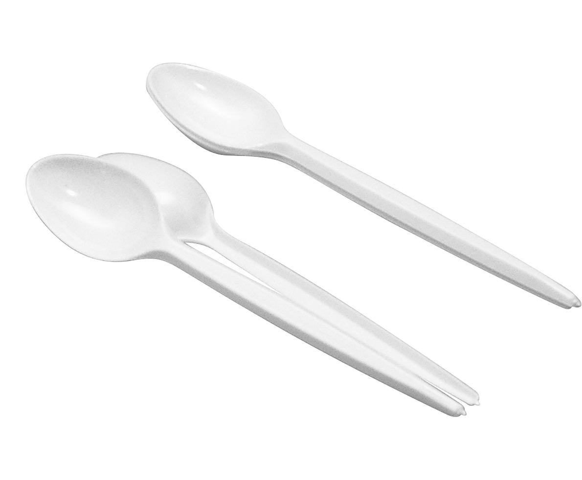 Einweg-kaffeelöffel 50 Stk. L: 12 Cm - Weiß, KONVENTIONELL, Kunststoff (12cm)