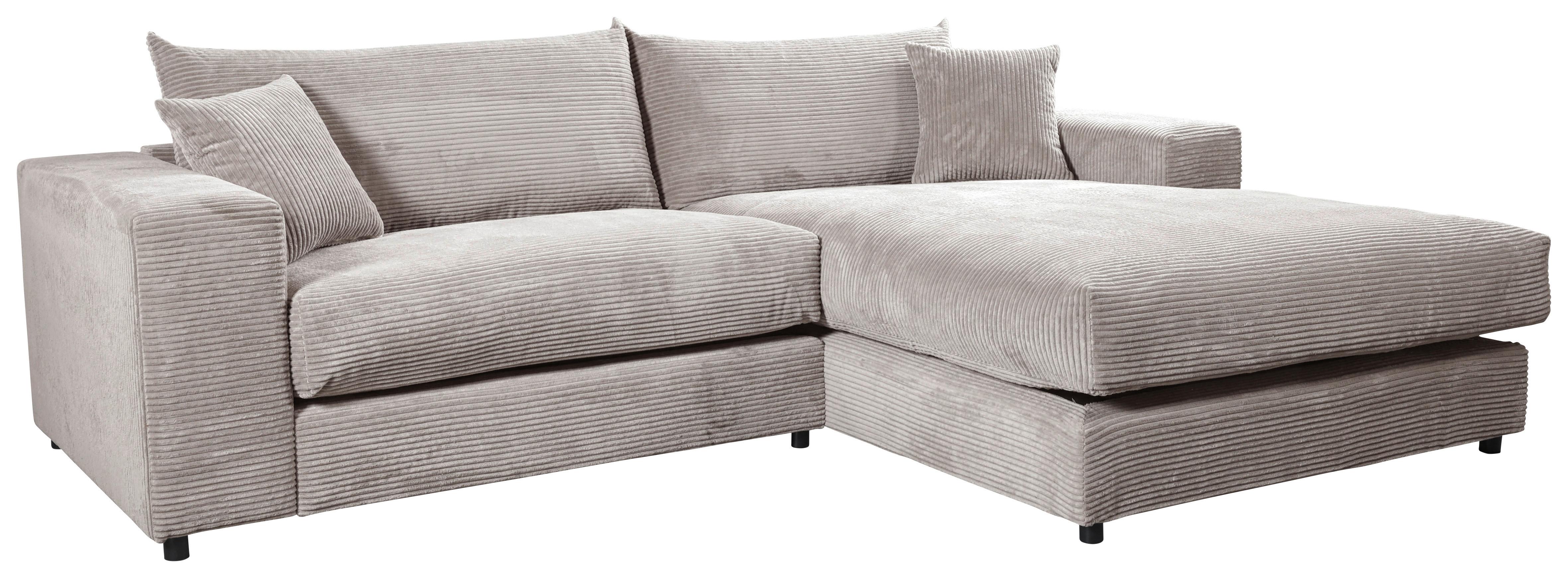 Ecksofa Funny S Rechts Grau S: 265x180 Cm - Schwarz/Grau, Basics, Textil (265/180cm) - Livetastic