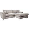 Ecksofa Funny S Rechts Grau S: 265x180 Cm - Schwarz/Grau, Basics, Textil (265/180cm) - Livetastic