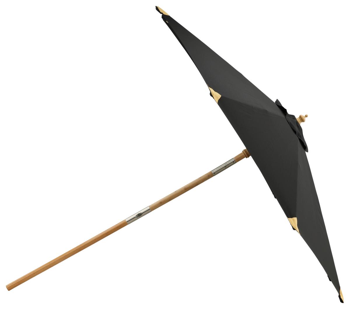 Sonnenschirm Cerox L/B: 270x250 cm Schwarz - Schwarz, KONVENTIONELL (270/250cm) - Gardenson