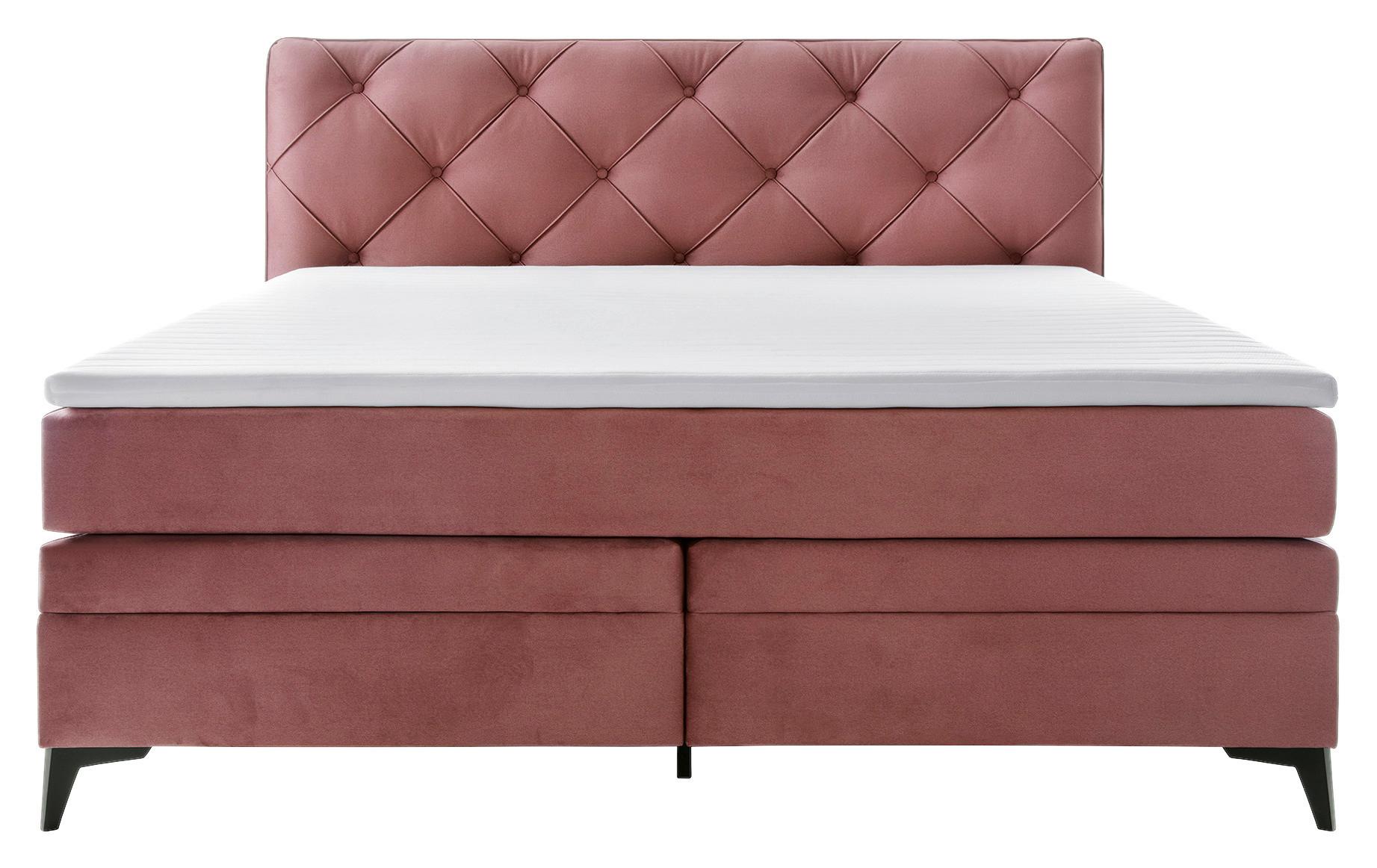 Box Ágy Molde 180/200 Cm - rózsaszín, Modern, műanyag/faalapú anyag (180/200cm) - Premium Living