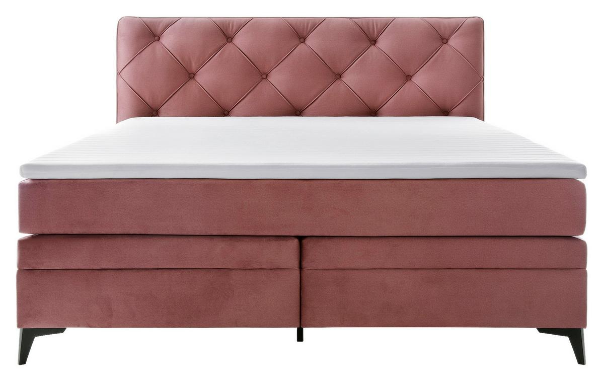 Box Ágy Molde 180/200 Cm - rózsaszín, Modern, műanyag/faalapú anyag (180/200cm) - Premium Living