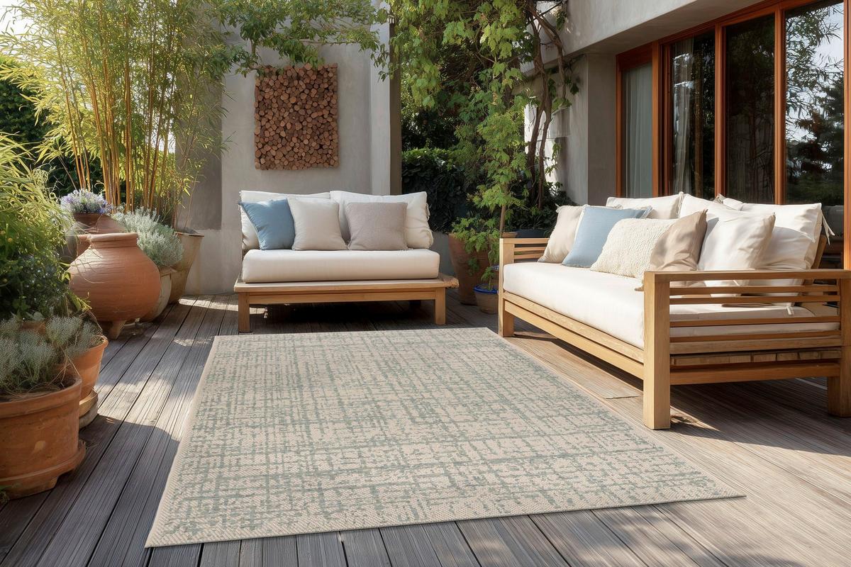 Flachwebteppich Bxl: Ca. 200x290 Cm - Blau, Basics, Textil (200/290cm) - Kayoom