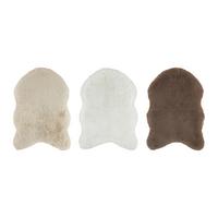 UMĚLÁ KOŽEŠINA BOB - bílá/hnědá, Lifestyle, textil (60/90cm) - Mömax
