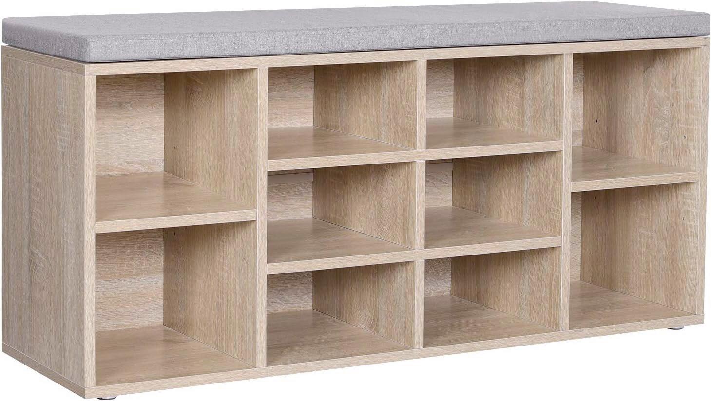 LAVICA NA TOPÁNKY VINTAGE - sivá/farba duba, Trend, kompozitné drevo (104/48/30cm) - Boxxx