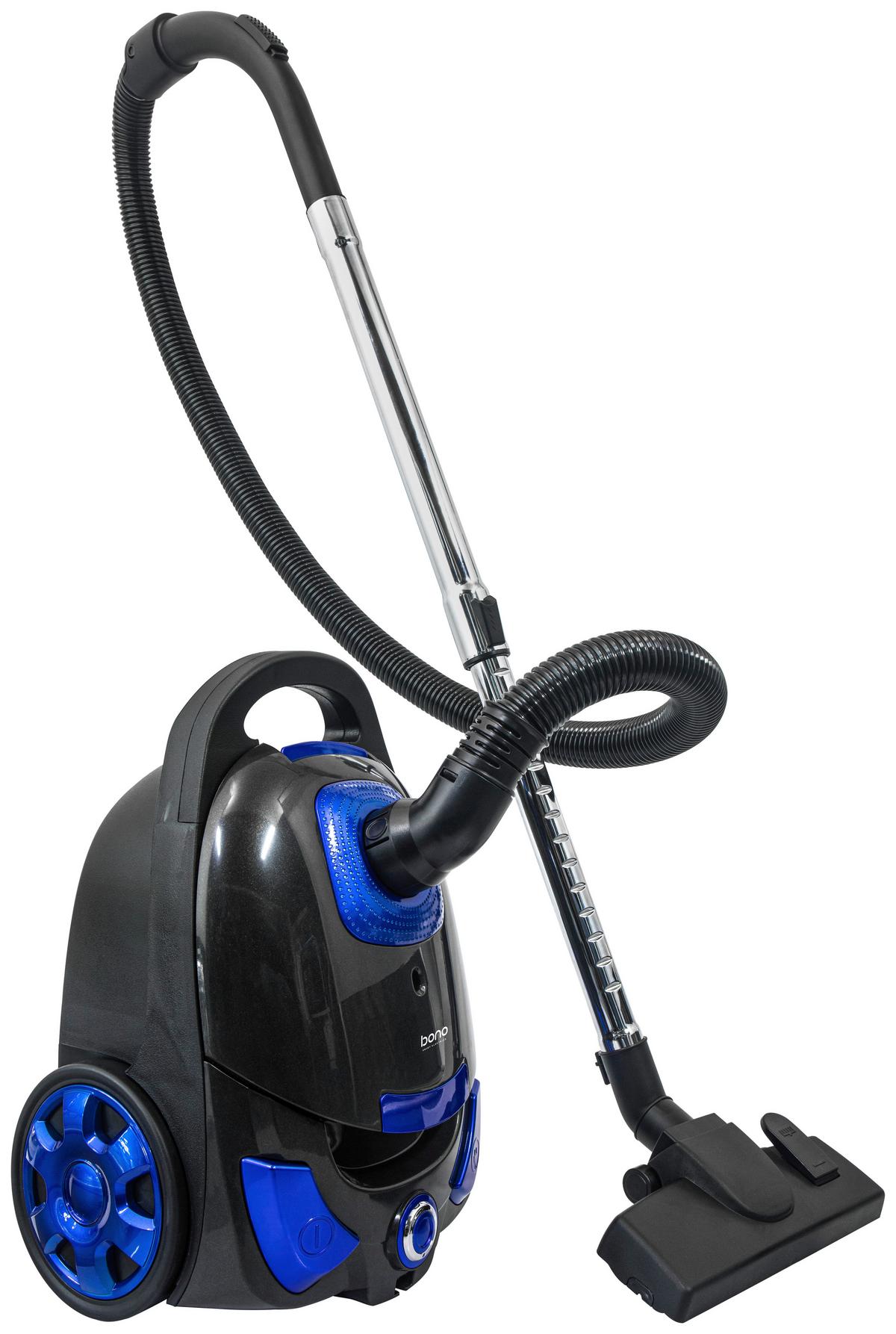 Bodenstaubsauger Daniel - Blau/Dunkelgrau, KONVENTIONELL, Kunststoff/Metall (28,5/24,5/43cm) - Bono