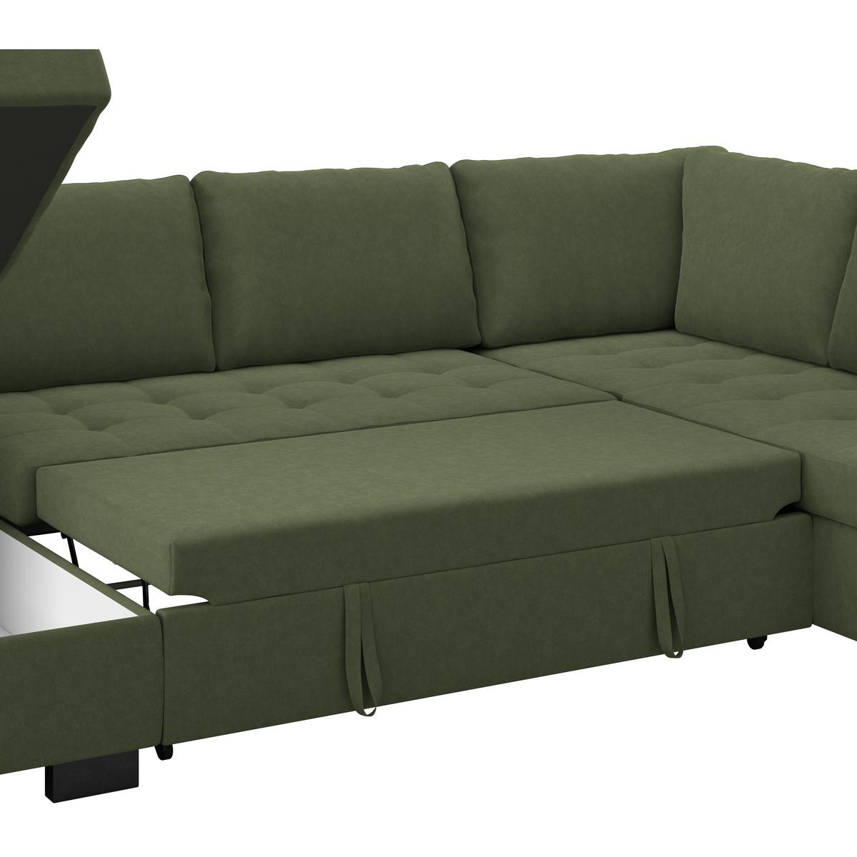 SEDACIA SÚPRAVA MALTE -BASED- - čierna/sivá, Modern, textil/plast (155/305/178cm) - Based