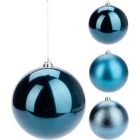 Vianočná ozdoba XMAS BALL NIGHT BLUE - modrá, Basics, plast (18cm)