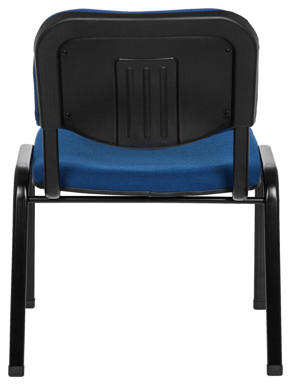 Besucherstuhl Xt 600 Xl Blau/schwarz Bis 150 Kg - Blau/Schwarz, Basics, Textil/Metall (60/87/55cm) - MID.YOU