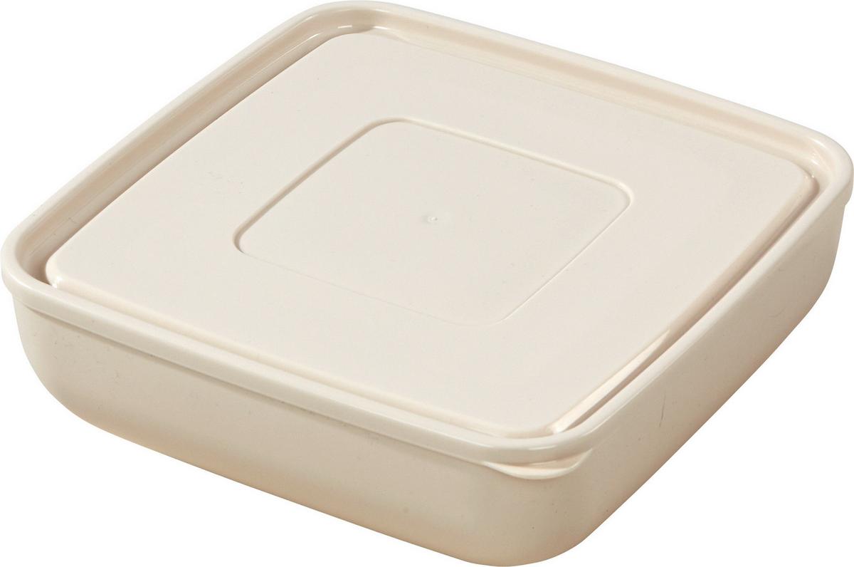 Frischhaltedose Ines ca. 4,8 L Mikrowellengeeignet - Creme/Grau, KONVENTIONELL, Kunststoff (27/9,2/27cm) - Luca Bessoni