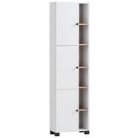 Hochschrank Balto - Schwarz/Weiß, MODERN, Holzwerkstoff (45/168/23,4cm) - MID.YOU