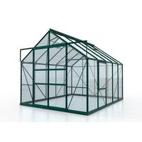 Gewächshausbausatz Meridian 2 8300 8,2 M2 Metall/Glas - Grün, Basics, Glas/Metall (257/231,8/321cm)