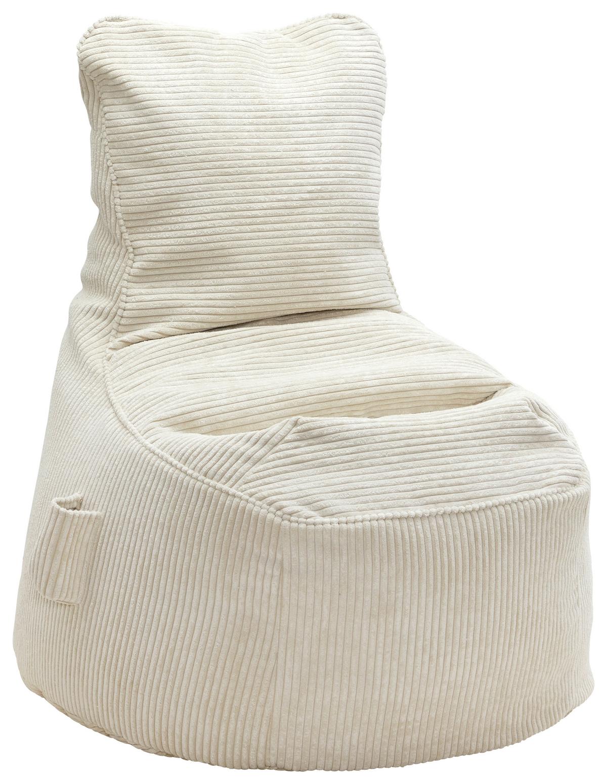 Sedací vak CORTONA CORD, béžový menčester - béžová, Modern, textil (85/100/85cm) - Mömax