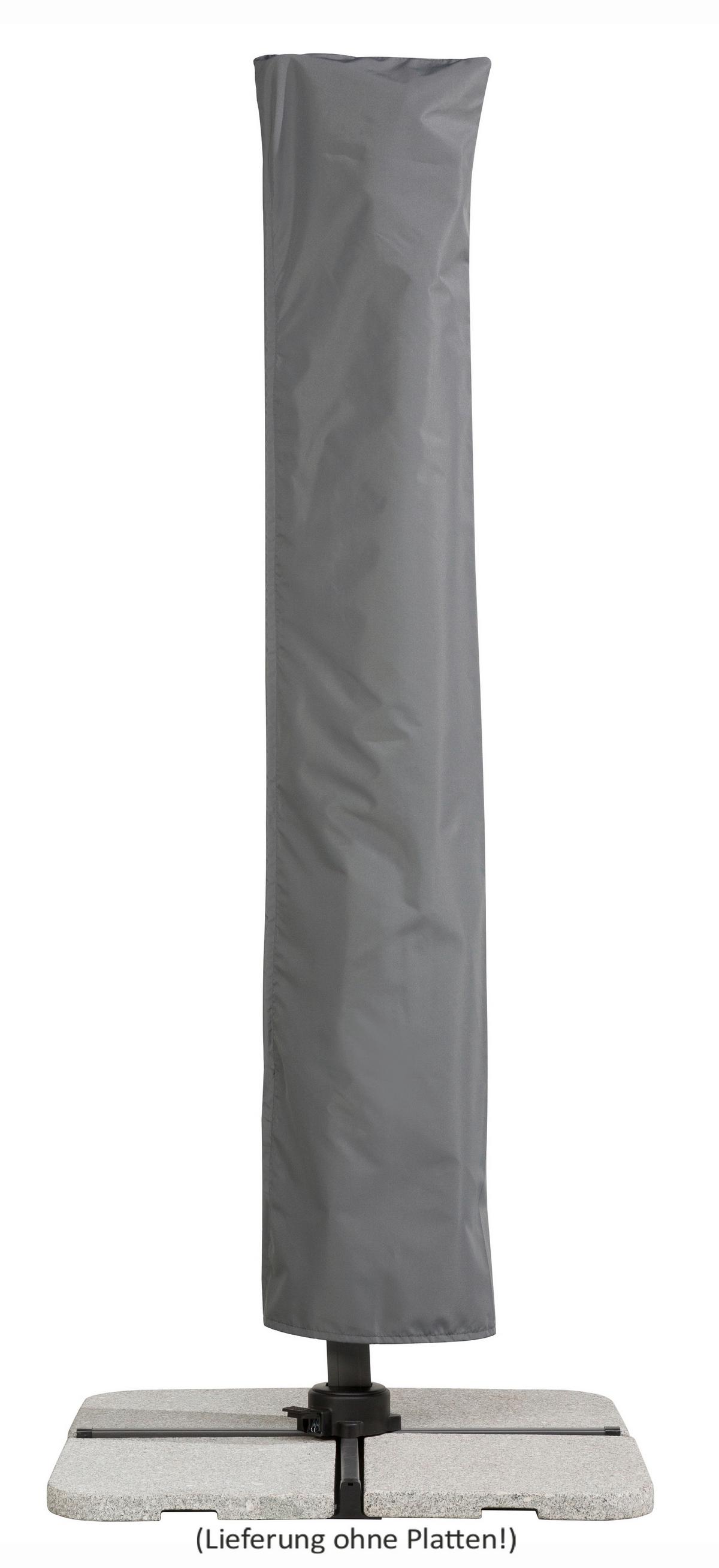 Ampelschirm Rhodos Twist BxHxT: 358x263x300 cm Anthrazit - Anthrazit, Basics, Textil/Metall (358/263/300cm) - Schneider