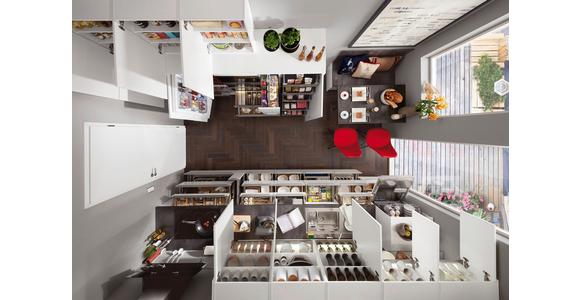 Einbauküche Fargo frei Planbar Modernes Design - Platinfarben/Silberfarben, MODERN, Holzwerkstoff - Vertico