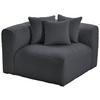 Modul Sofa Bloom Ecke Dunkelgrau - Dunkelgrau, Trend, Textil (115/70/115cm) - Livetastic