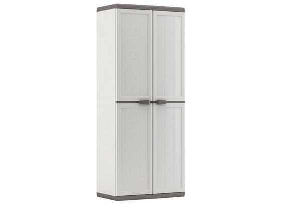 Kunststoffschrank Jolly Hoch ca. 68/166/39 - Anthrazit/Hellgrau, KONVENTIONELL, Kunststoff (68/166/39cm) - Keter Kunststoffschrank Jolly Hoch ca. 68/166/39 - Anthrazit/Hellgrau, KONVENTIONELL, Kunststoff (68/166/39cm) - Keter