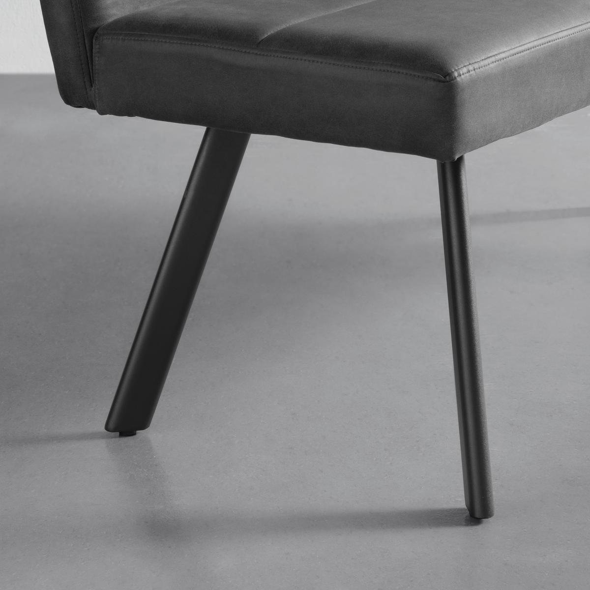 Sedací lavice Cooper COOPER - šedá/černá, Moderní, kov/textil (140/85/60cm) - Mömax
