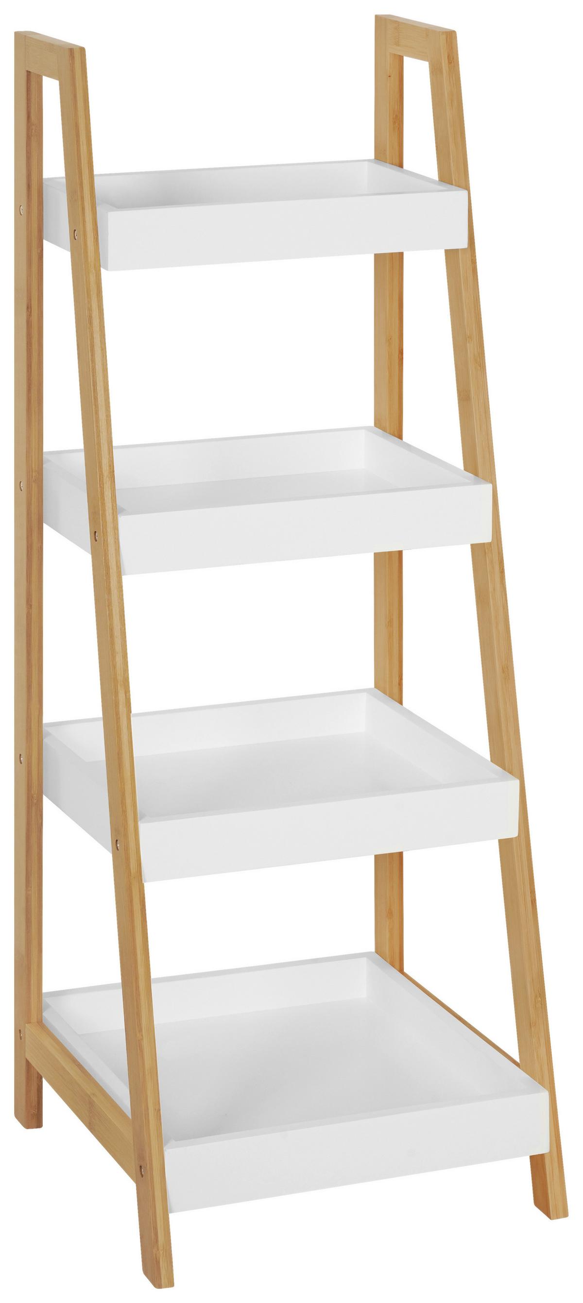 Polc Liane 4 34/98 Cm - natúr színű/fehér, Modern, faalapú anyag/természetes anyagok (34/98/35cm)