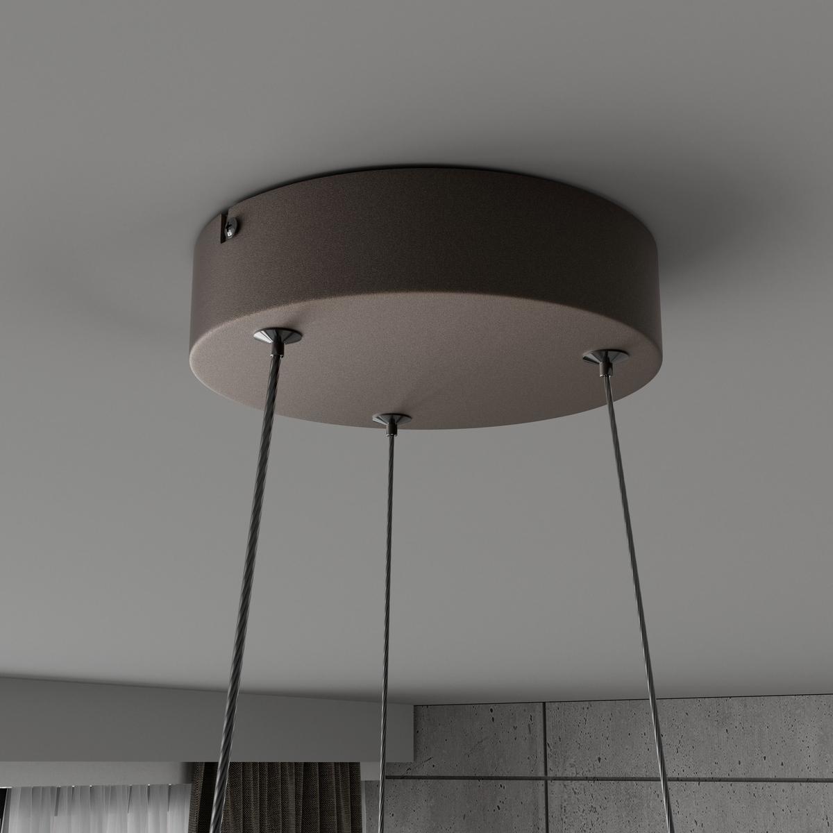 LED-HÄNGELEUCHTE CHANTAL - Champagner, Basics, Kunststoff/Metall (50/120cm) - Luca Bessoni