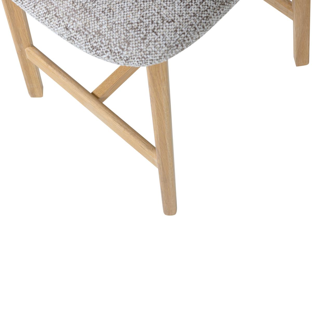 BARHOCKER Udar Naturfarben B: 51cm - Naturfarben, MODERN, Holz/Textil (51/94/58cm) - Livetastic